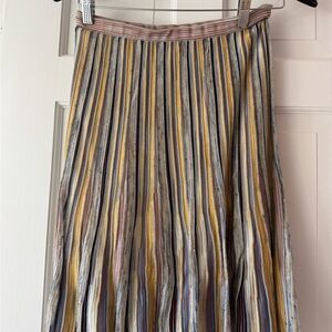 Missoni A-Line Skirt with Yellow and Blue Stripes